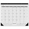 At A Glance AAGSK241600 16-Month Academic Desk Pad Paper Calendar - Black